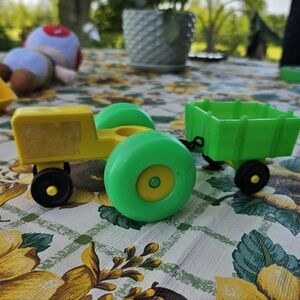 Vintage Little People Tractor And Wagon